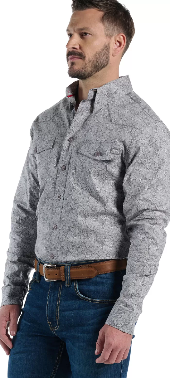 Buckskin Mens Woven Shirt^Justin Boots Online