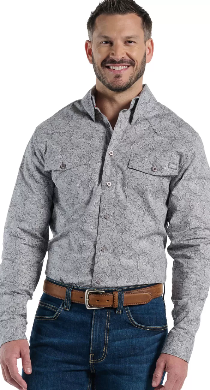 Buckskin Mens Woven Shirt^Justin Boots Online