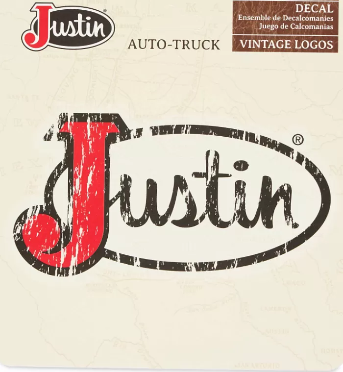 Distressed Auto Decal^Justin Boots Flash Sale