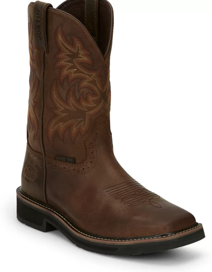 Driller 11" Steel Toe^Justin Boots Hot