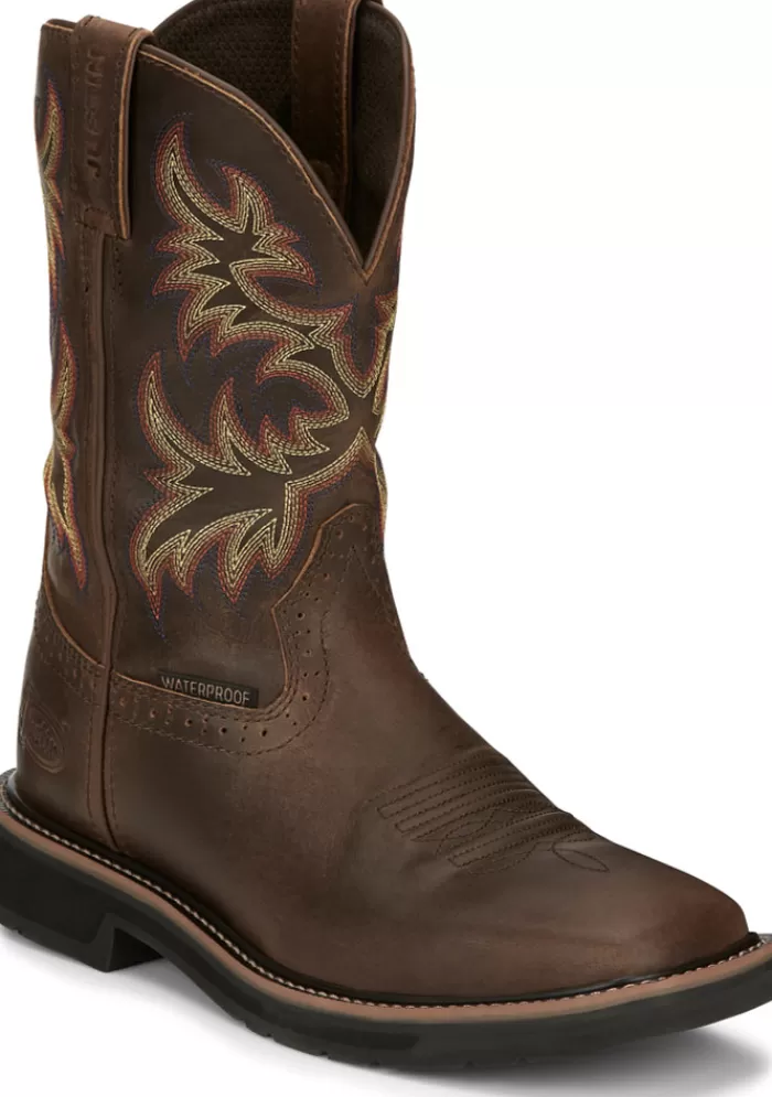 Driller 11" Waterproof^Justin Boots New