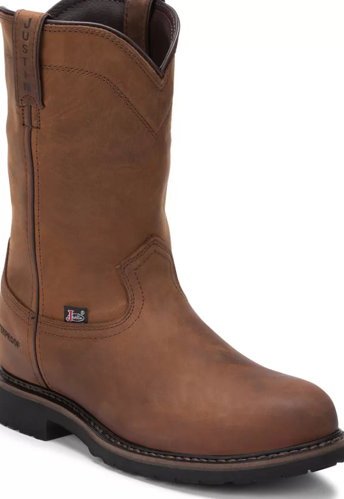 Drywall 10" Waterproof Steel Toe^Justin Boots Outlet