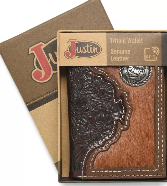 Hair On Tri-fold Wallet^Justin Boots Discount