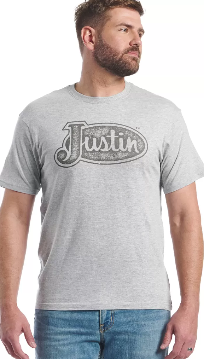 Justin Men's Logo Tee^Justin Boots Best