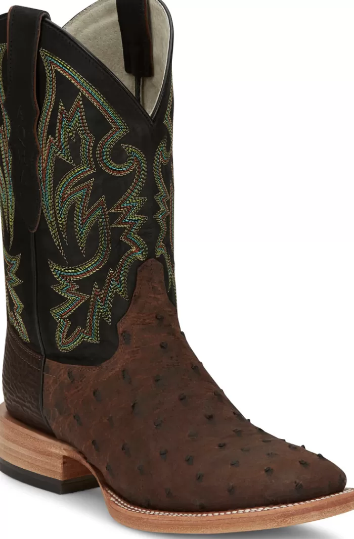 King - Full Quill Ostrich^Justin Boots Cheap