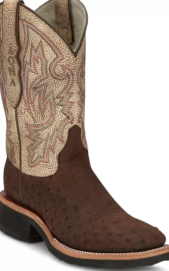 Peppy Sand Badger - Smooth Ostrich^Justin Boots Cheap