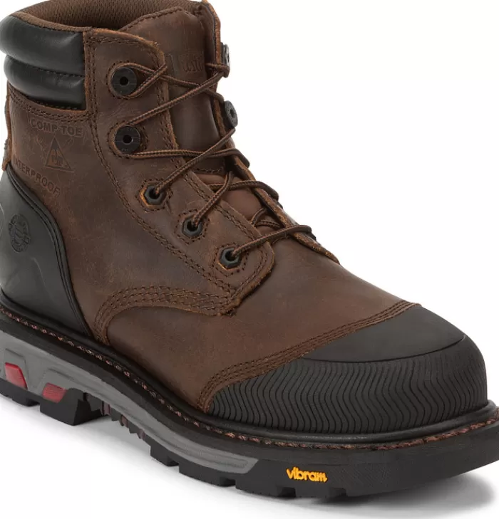 Warhawk 6" Waterproof Nano Comp Toe^Justin Boots Best